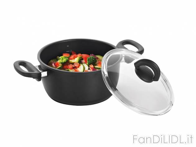 Pentola 20 cm con coperchio in vetro Ernesto, prezzo 14,99 &#8364; per Alla ...